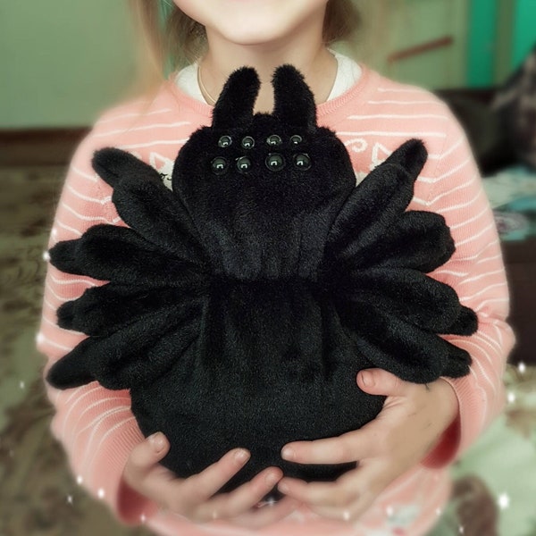 Huge plush spider tarantula toy, Big stuffed animal spider, cute toy halloween spider, Baby toy soft spider Choose any color