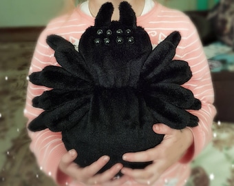 Huge plush spider tarantula toy, Big stuffed animal spider, cute toy halloween spider, Baby toy soft spider Choose any color