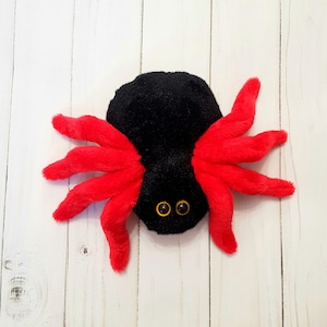 Halloween cute spider toy, Cute black spider toy, stuffed animals soft spider, plush spider cute little tarantula, halloween gift