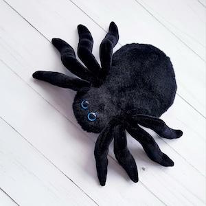 Halloween cute black spider toy, Cute black spider toy, stuffed animals soft spider, plush spider cute little tarantula, halloween gift