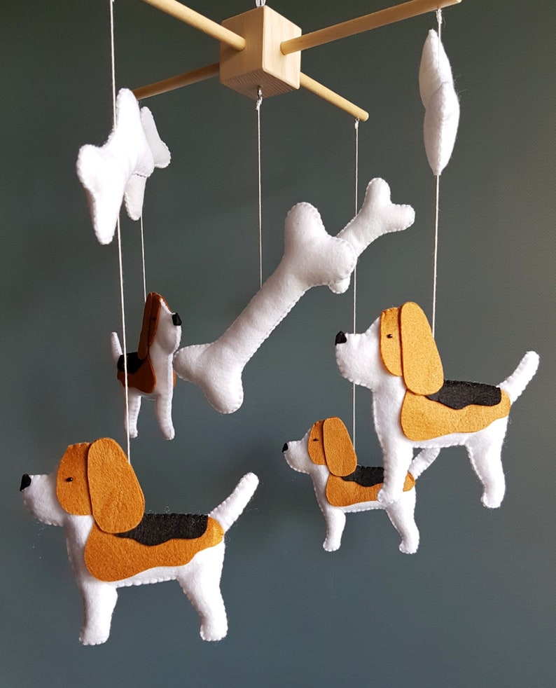 Beagle Chien Mobile Creche Mobile Pendaison Mobile Lit Bebe Etsy
