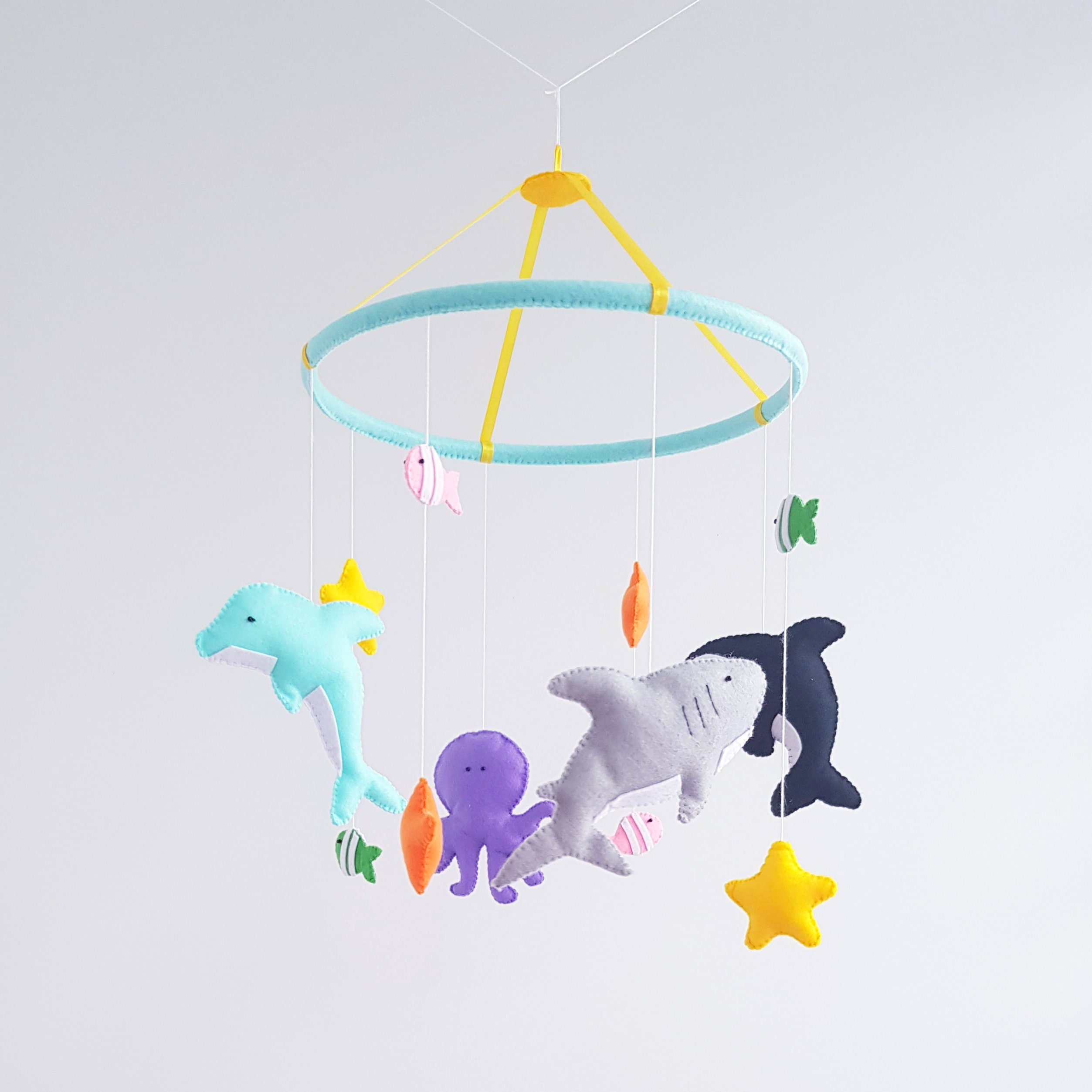 Fish Baby Crib Mobile, Ocean Decor, Under the Sea - Etsy