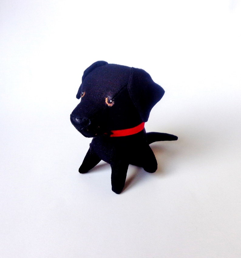 Cute Black Labrador Retriever Puppydog Stuffed Animalplush Etsy
