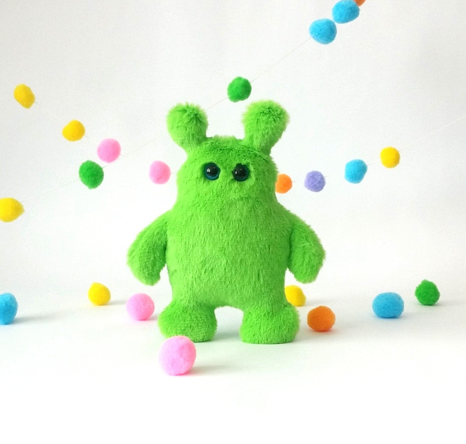 Plush Toy Cute Alien Stuffed Funny Monster Choice of Colors - Etsy