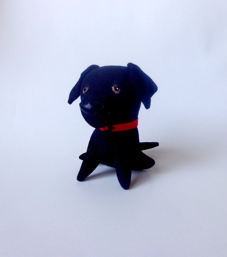 Cute Black Labrador Retriever Puppydog Stuffed Animalplush Etsy
