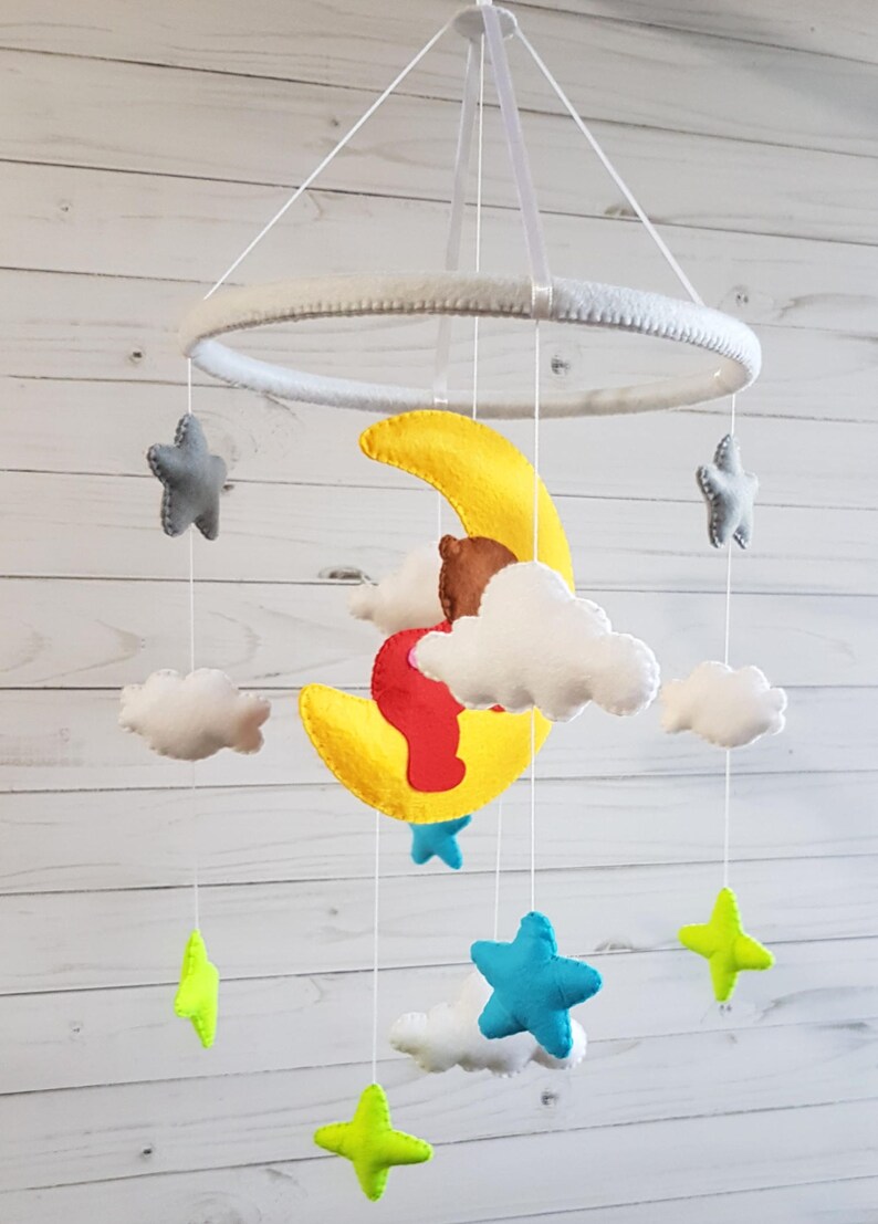 Red girl nursery mobile baby crib mobile baby mobile crib Etsy