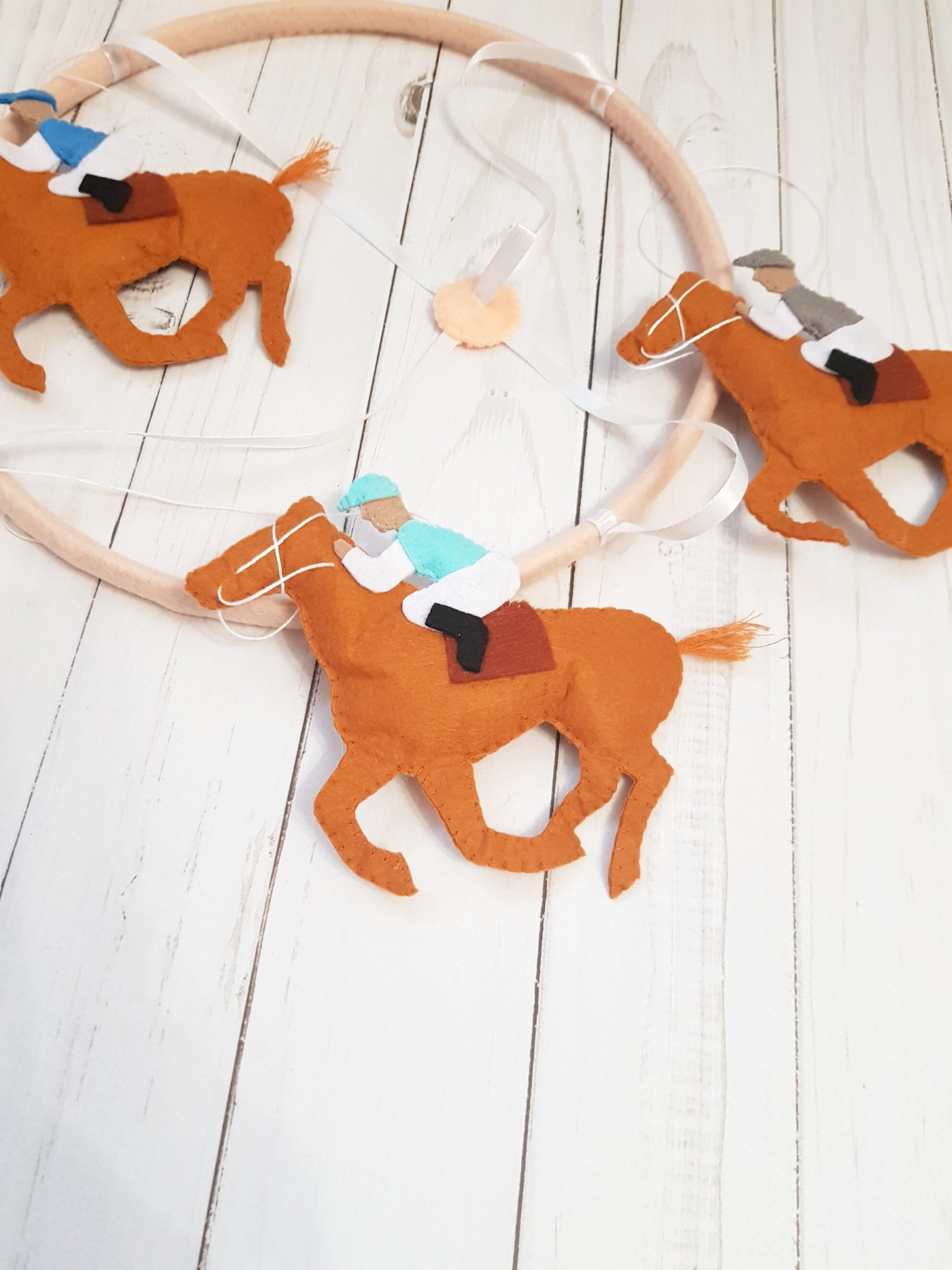Baby crib mobile nursery horse crib mobile horse and rider Etsy