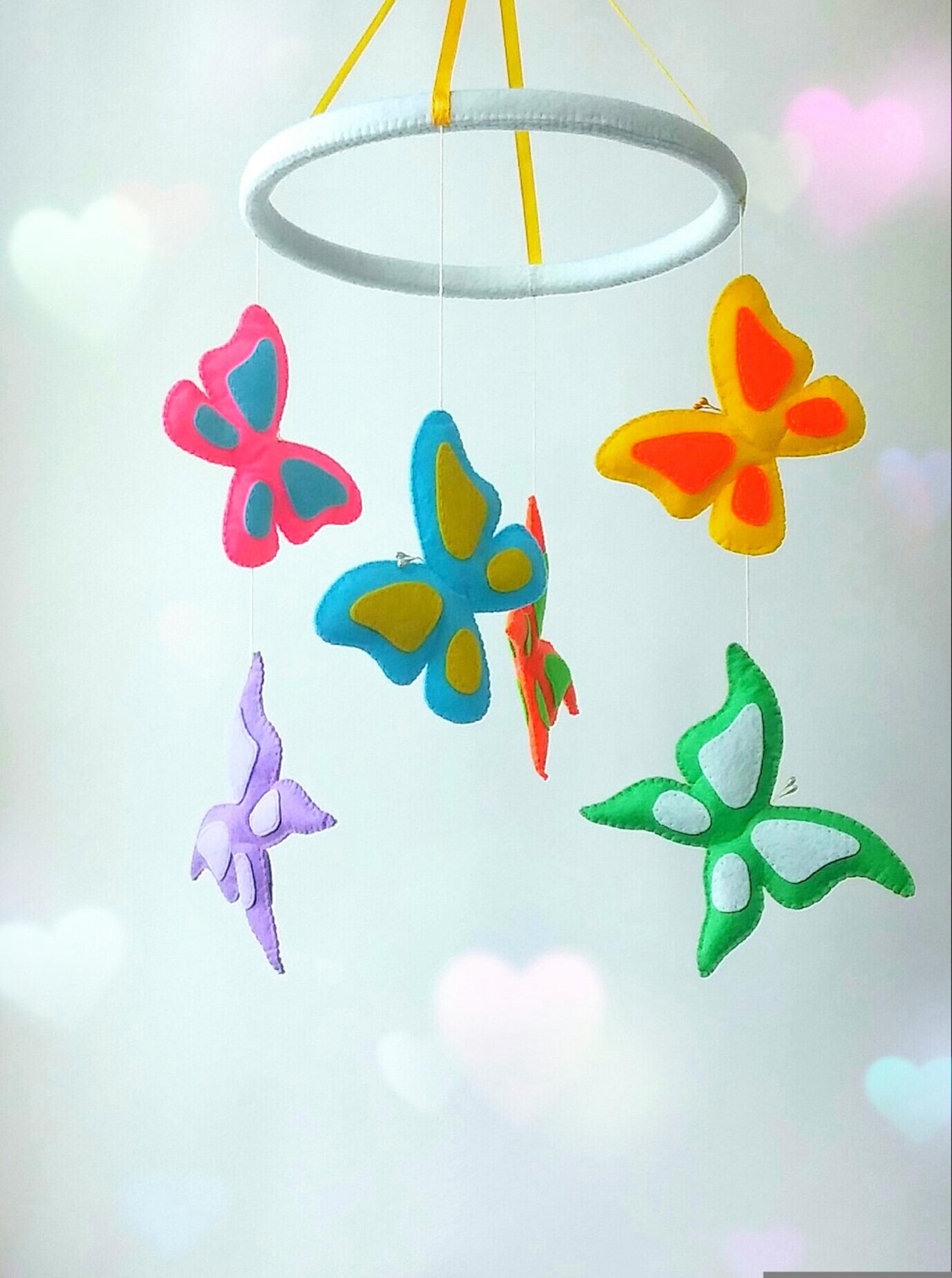 Butterfly mobile babymobile hanging Mobile Krippen Mobile Etsy