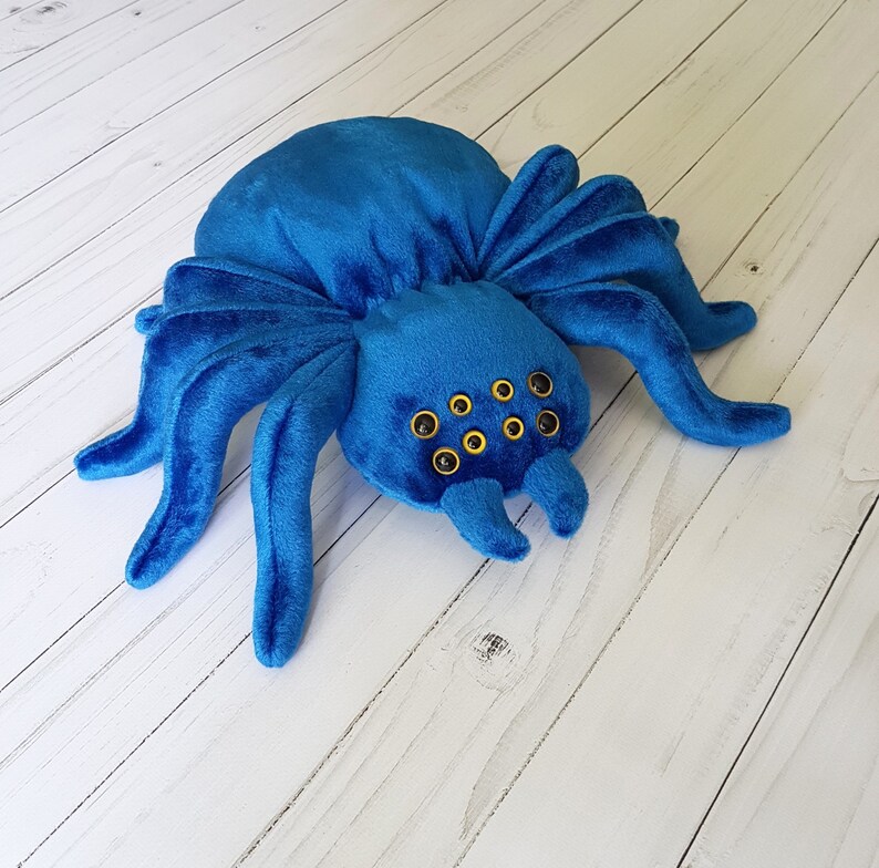 Big blue spider tarantula Huge plush stuffed animal toy | Etsy