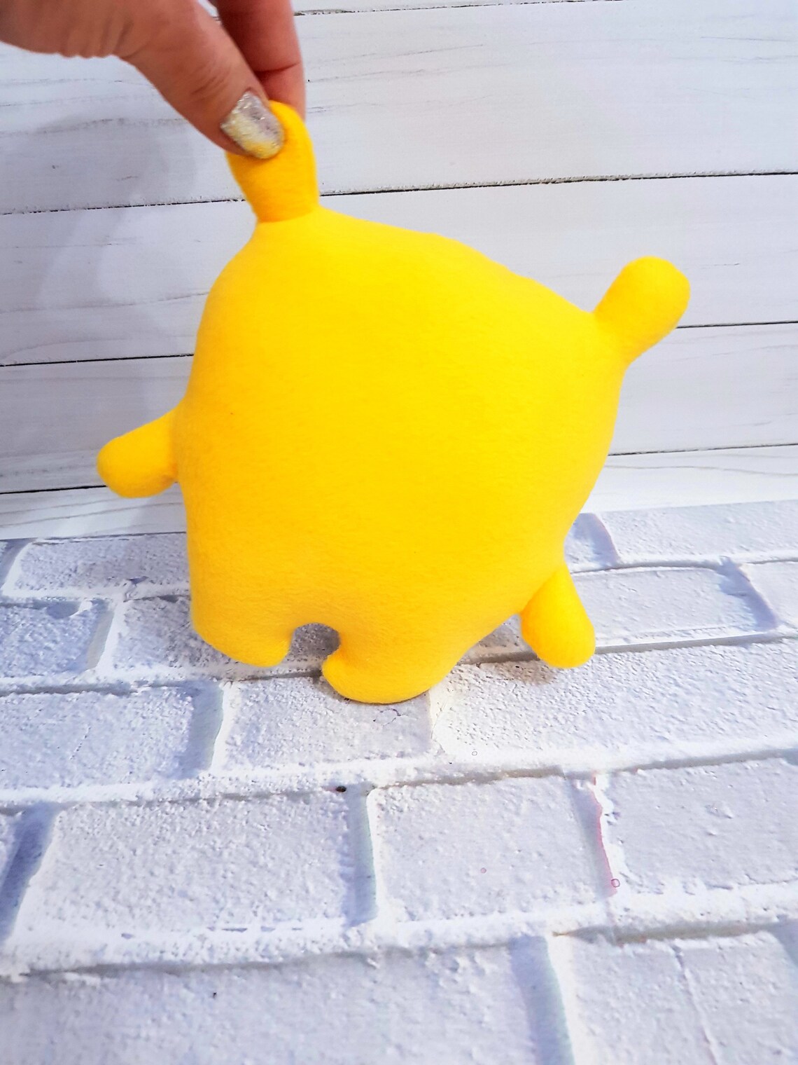 Cute Plush Toy Monster Stuffed Soft Monster Yellow Baby Toy Etsy