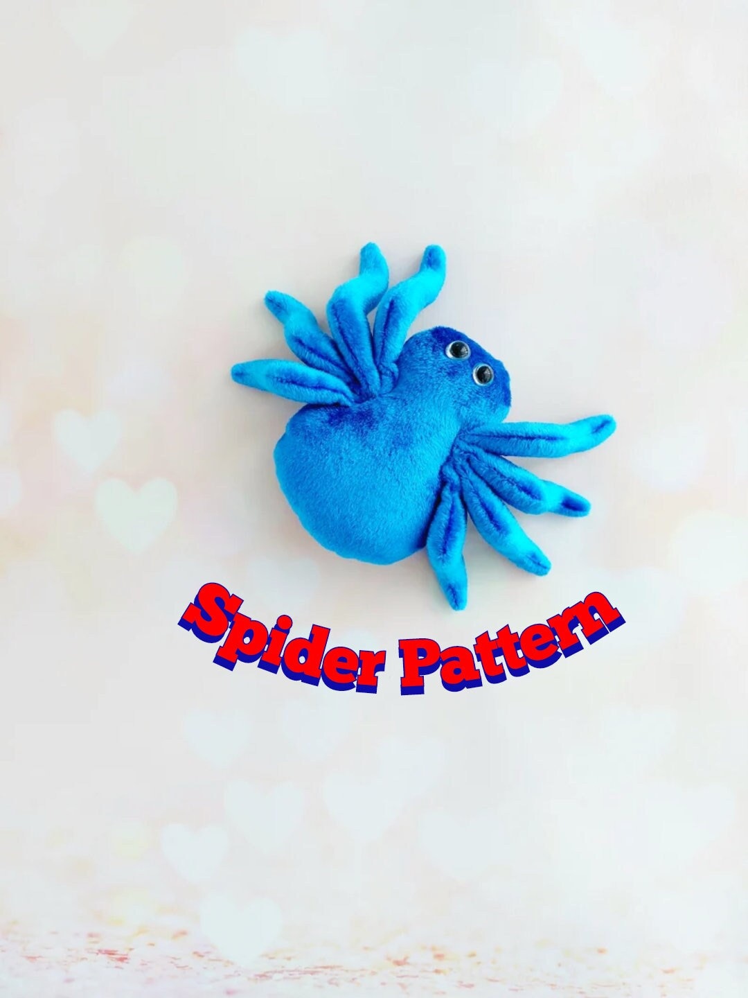 Stuffed Spider Pattern Toy Spider Pattern Halloween Easy PDF, Cute Plush Spider Pattern Pdf ...