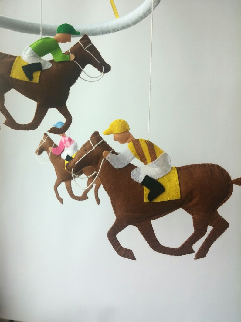 Horse Baby crib mobile nursery boy decor baby crib mobile felt Etsy