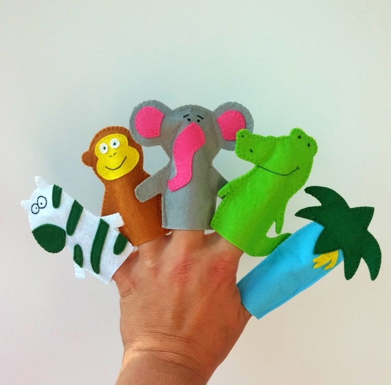 safari finger puppets