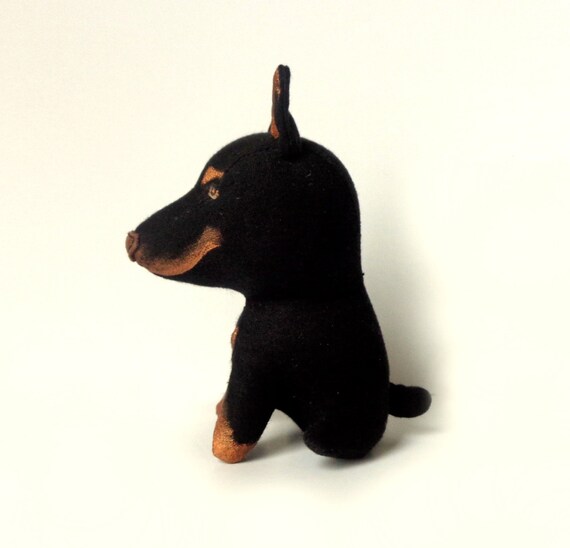 stuffed doberman