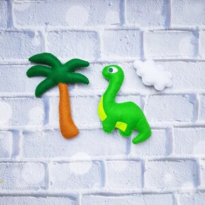 felt brontosaurus dinosaur Palma tree Cloud jurassic park toy baby ornament dinosaur stuffed plush dinosaur soft dinosaur dinosaur party