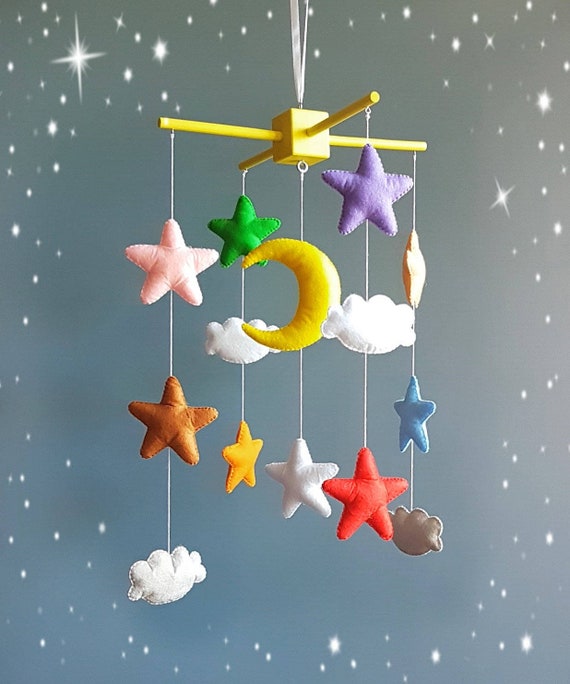 colorful crib mobile