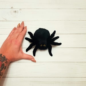 Little Cute black spider toy, Plush spider, stuffed animals soft spider, plush spider cute little tarantula, halloween gift