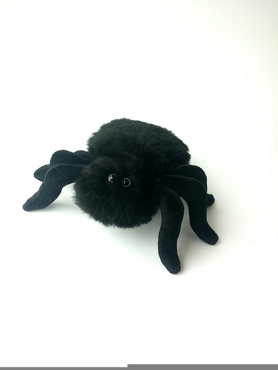 Peluche araignée noire ricominfou les ptipotos de Les deglingos sur allobébé