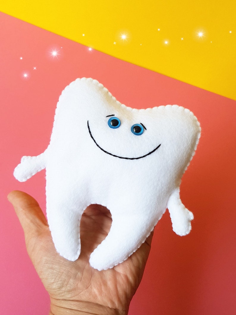 Tooth Fairy Pillow girl tooth pillow boy felt tooth soft toy Etsy
