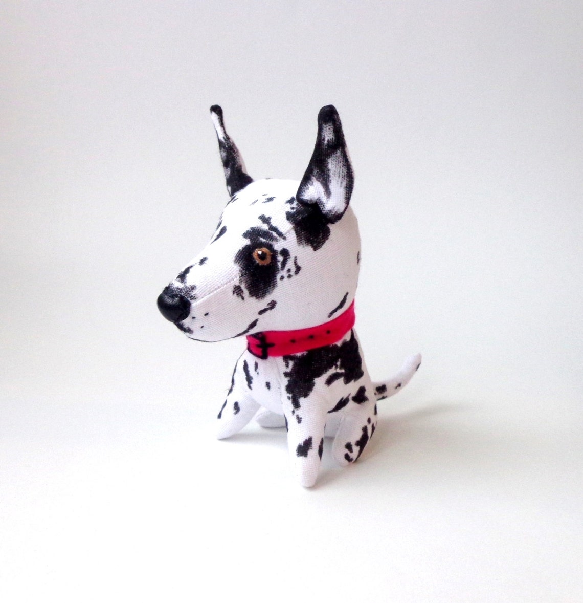 Stuffed Great Dane Harlequin 5 Inch Plush Dog Soft Dog Etsy