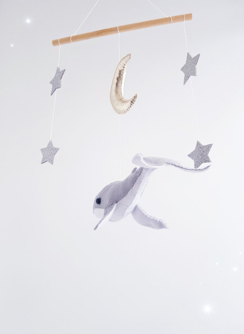 Whale baby crib mobile Fish crib mobile Ocean crib mobile Etsy