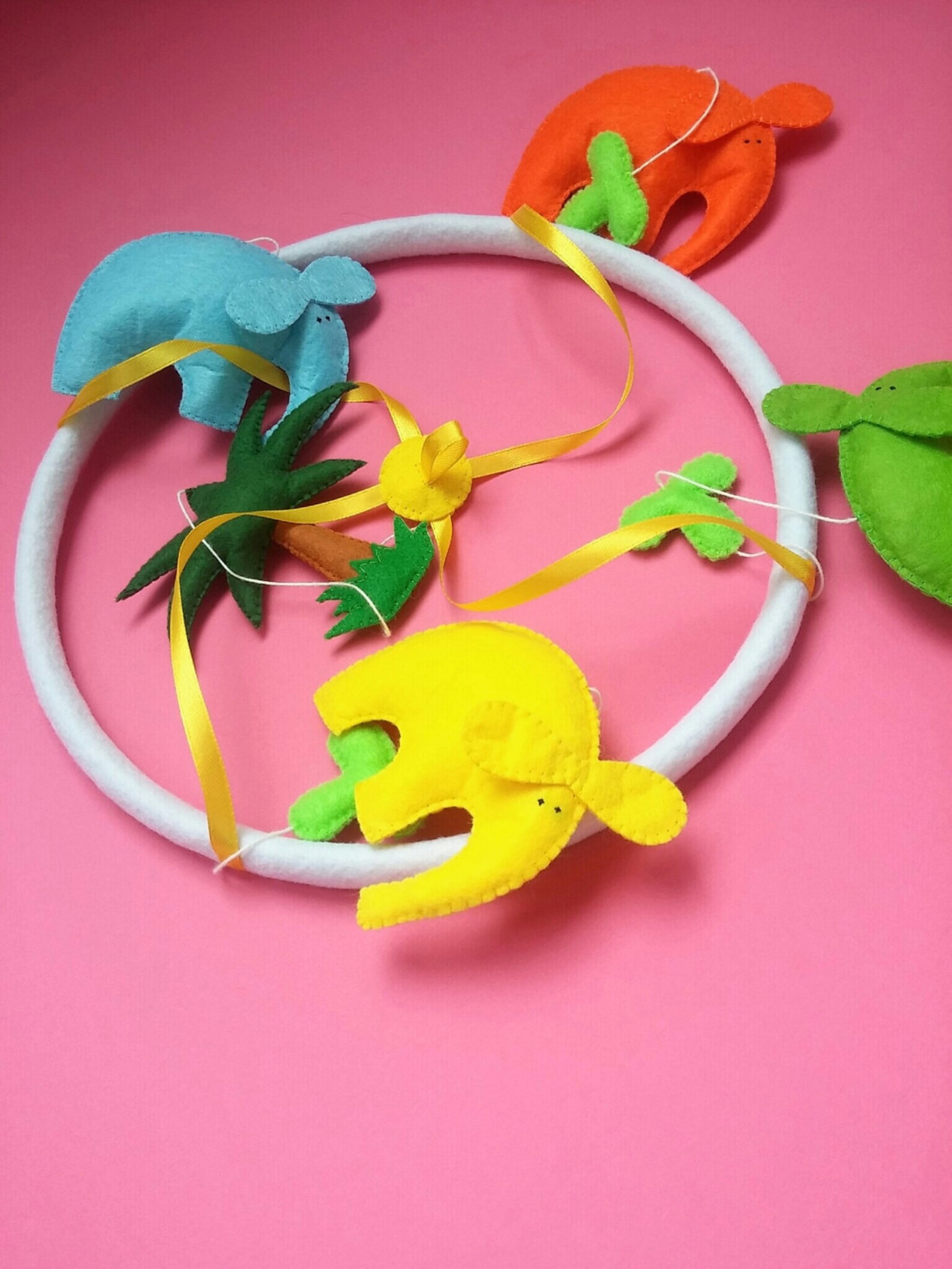 Handmade Baby Crib Mobile Elephant Nursery Mobile Elephant Etsy