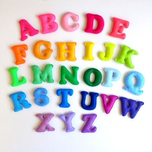 Colorido alfabeto fieltro-sentido alfabeto-letras fieltro-educativo juego-preescolar-hecho a mano alfabeto-relleno alfabeto-sentido ABC