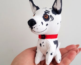 Stuffed Great Dane Harlequin Inch Plush Dog Soft Dog Miniature