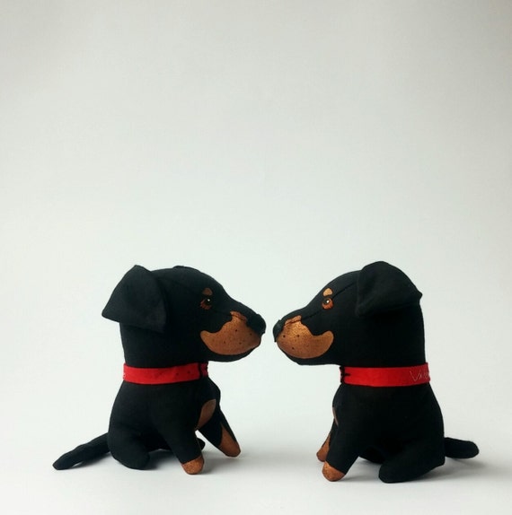 Doberman Pinscher Toy Stuffed Dog Cute Animal Dog Plush Toy Dog