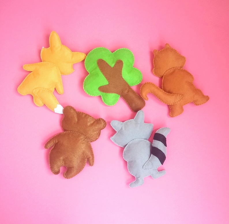 Woodland Nursery Animals Forest Animals Baby Toy Stuffed Etsy