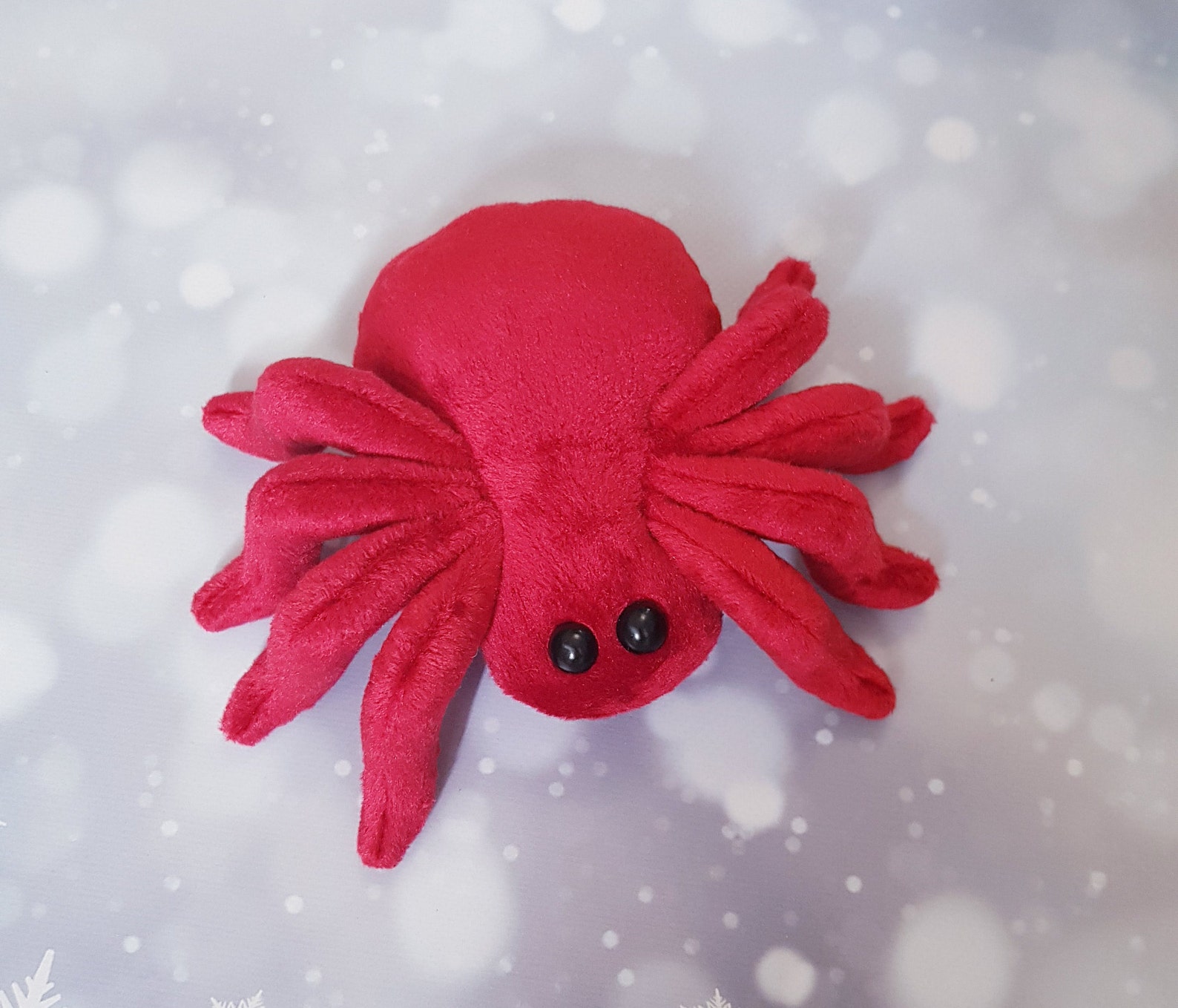 Red Stuffed Spider Toy Kids Plush Toy Tarantula Halloween Etsy UK