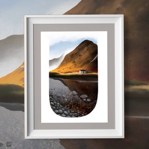 Hillside Croft / House and Landscape art by Rich Gemmell