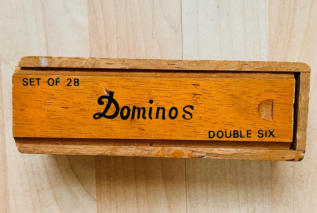 Jeu De Dominos Double Six Framan 28 Pièces - Boîte En Bois Avec Couvercle Coulissant, Pour Famille à Partir De 6 Ans