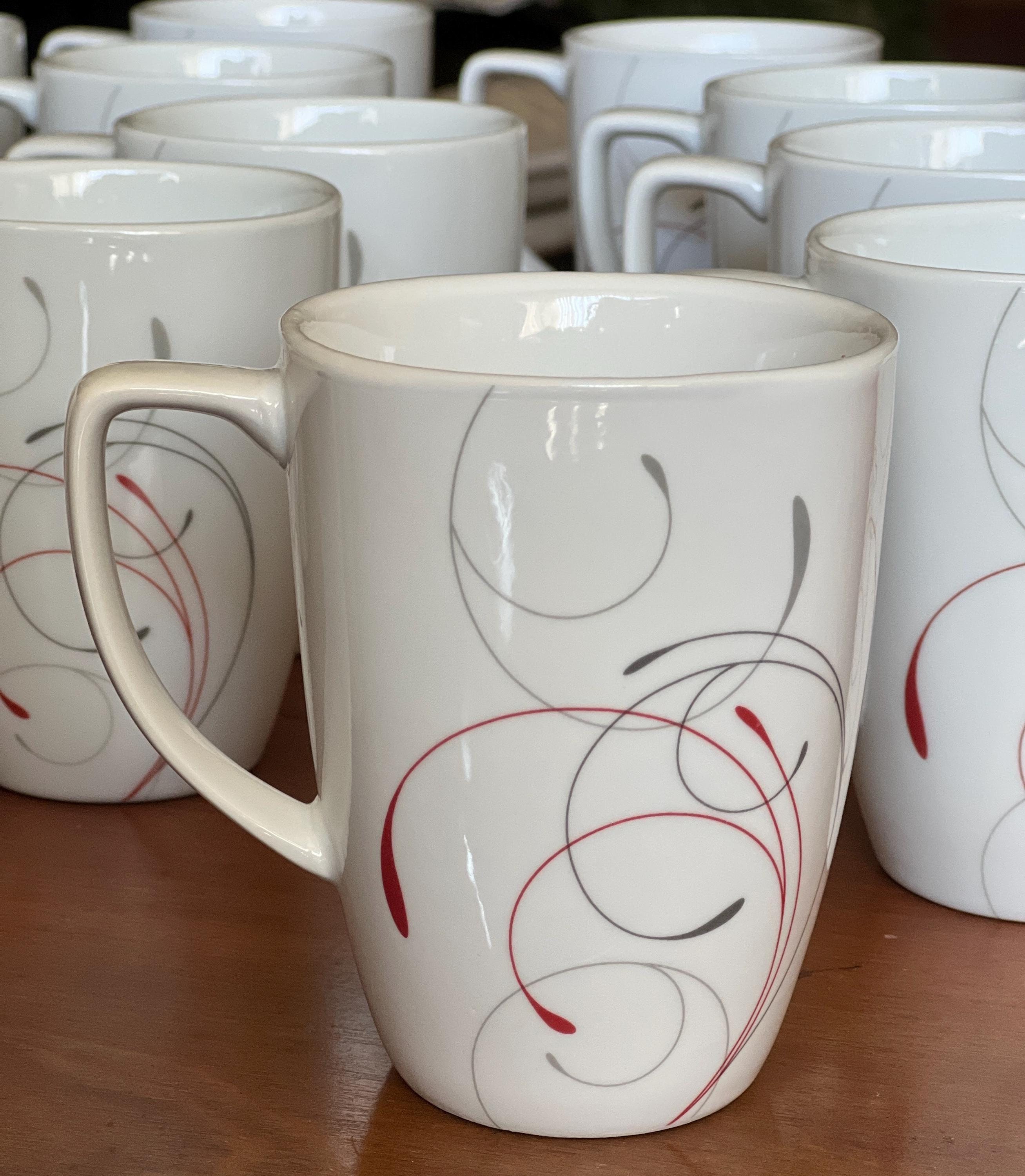 Vintage Corelle Coordinates SPLENDOR Pattern Square Porcelain 12oz ...