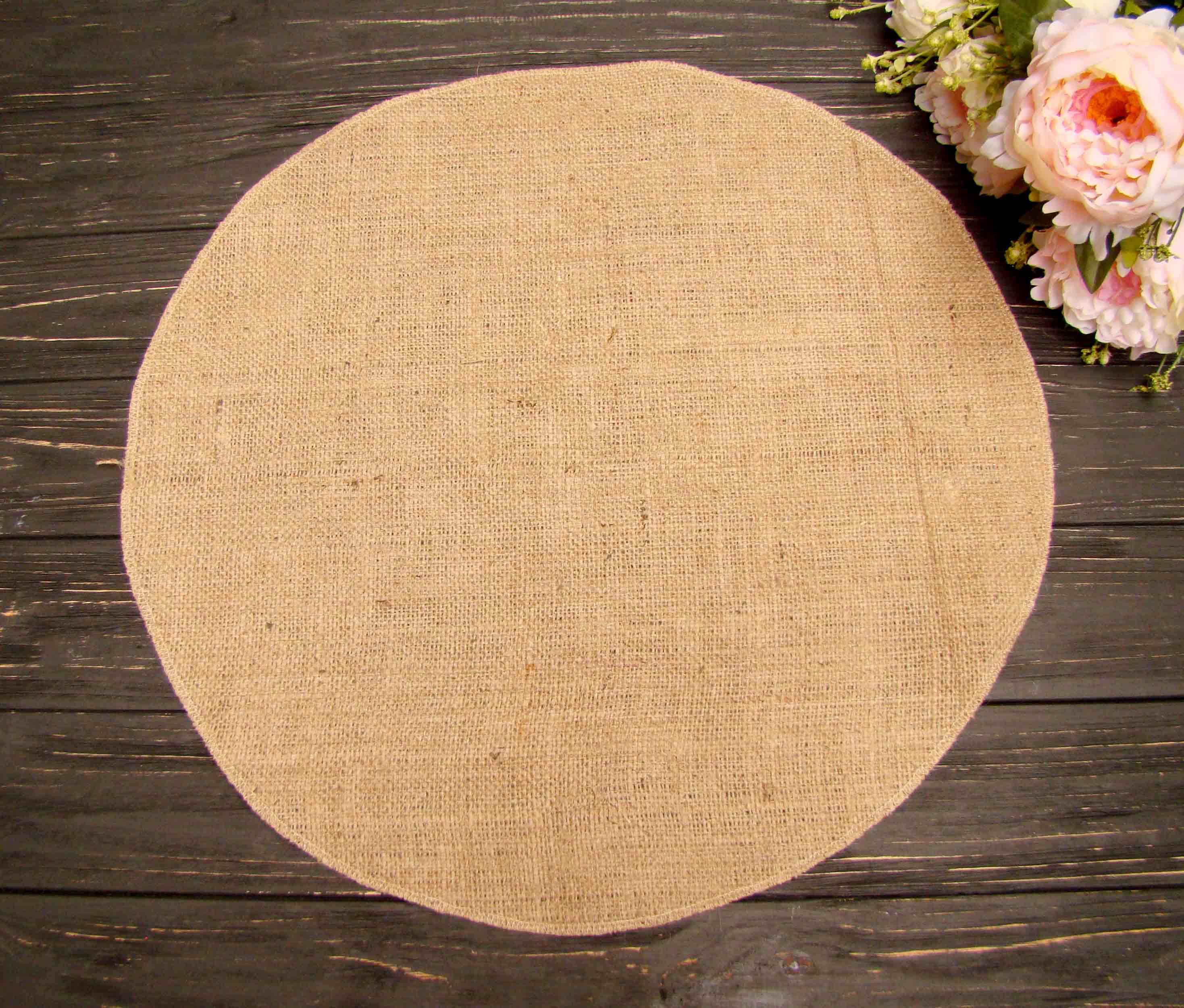 Round Table Placemat Circular Tablecloth Wedding Centerpiece Etsy