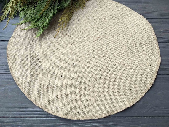 Round table placemat Circular tablecloth Wedding centerpiece Burlap overlays table mat Country Table Topper Rustic Chic Decor