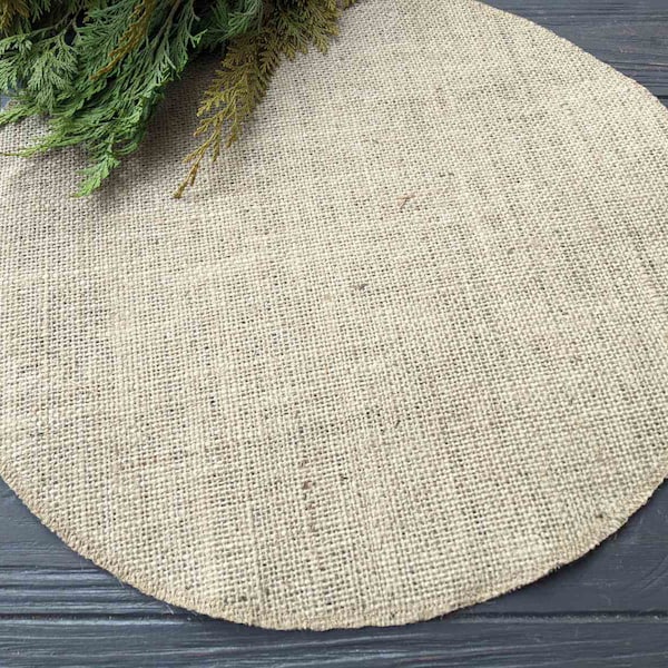 Round table placemat Circular tablecloth Wedding centerpiece Burlap overlays table mat Country Table Topper Rustic Chic Decor