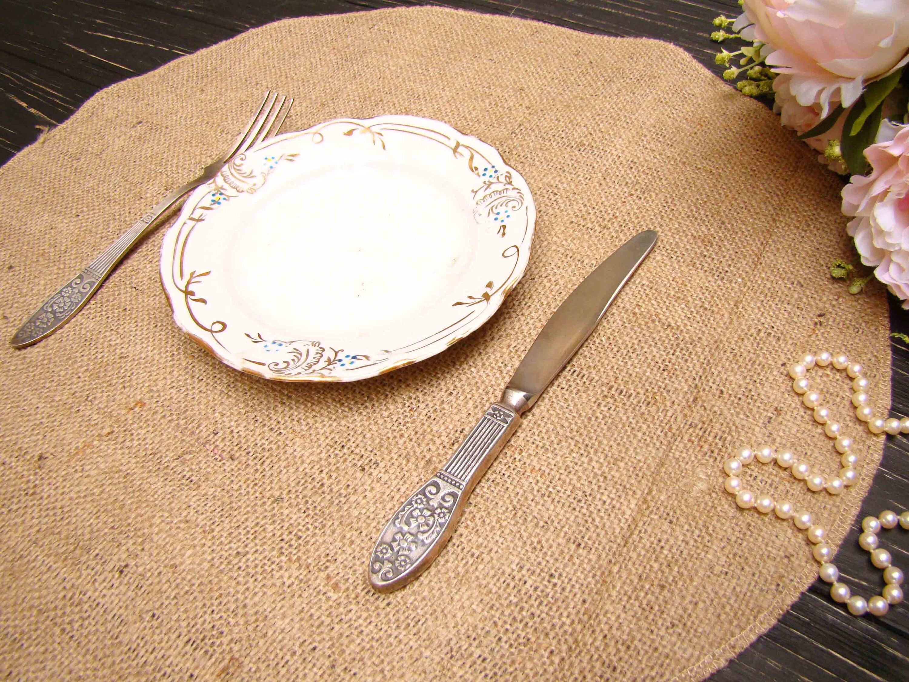 Round Table Placemat Circular Tablecloth Wedding Centerpiece Etsy
