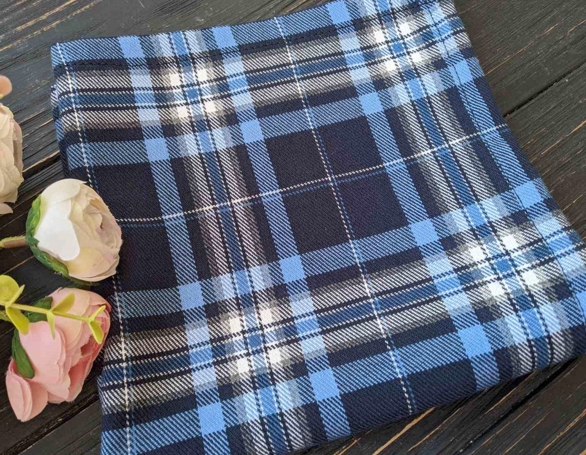 Blue dinner napkins Tartan plaid napkin Etsy
