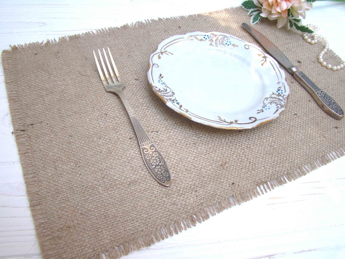 Rustic Table Placemats Farmhouse Table Setting Etsy