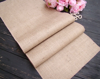 Burlap table runner, Rustic table placemats