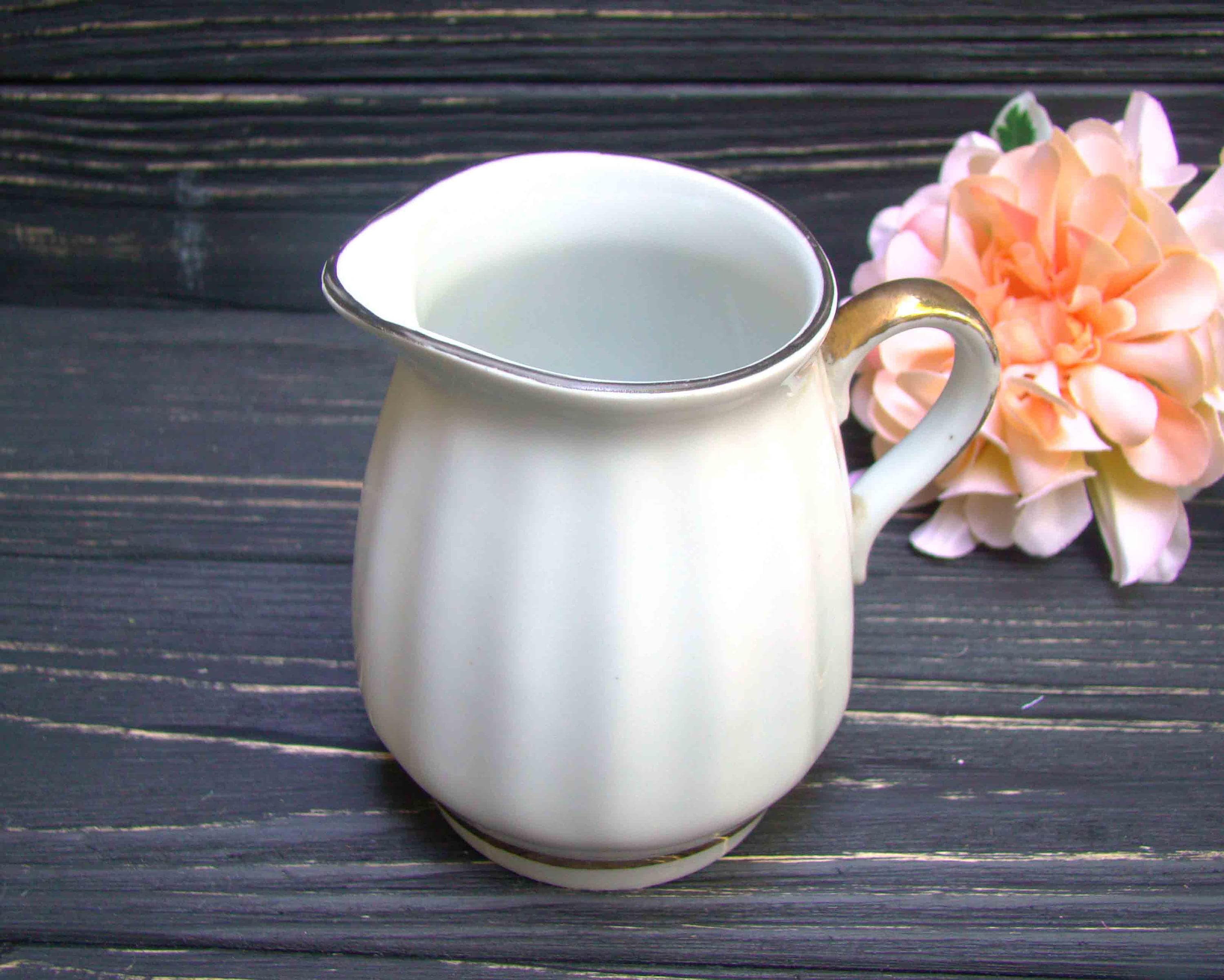 Small milk jug Ceramic milk jug Vintage creamer Vintage vase Etsy
