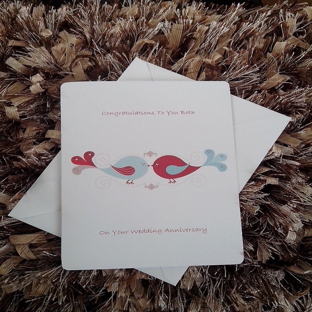 Personalised Wedding Anniversary Card - Personalized Wedding ...