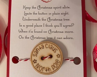 Unieke Santa's verloren knop gedicht, Santa's verloren knop, kerstavond, geloven, Kerstmis magie, Santa, knop, houd de magie levend