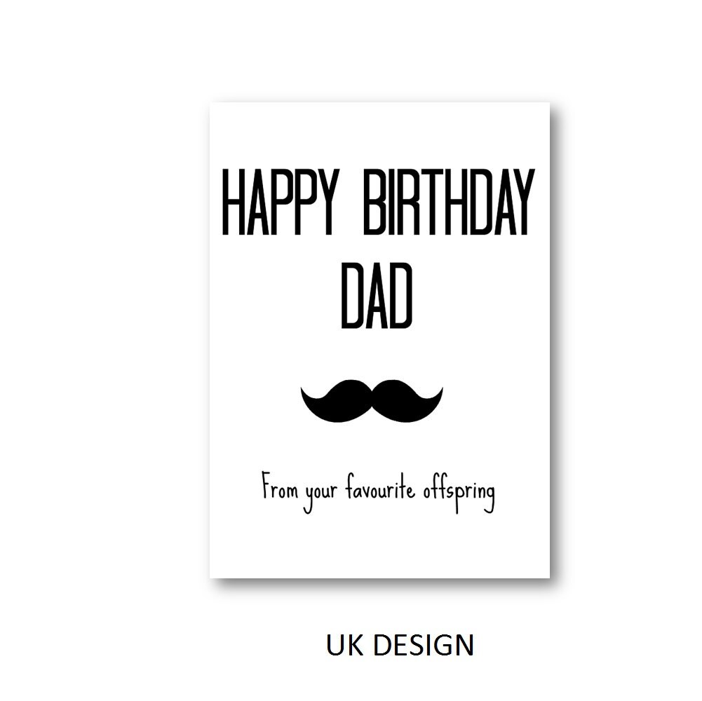 Joyeux Anniversaire Papa Carte Bonne Fete Des Peres Carte Etsy