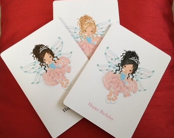 Personalised Fairy Birthday Card - Personalized Fairy Birthday Card, Daughter, Granddaughter, Niece, Friend, Fairy 3rd, 4th, 5th, 6th, 7th,