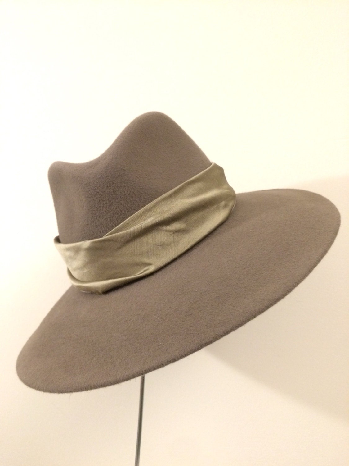 England Fedora Hat With Silk Tie Band 