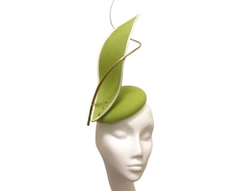 Handmade Structured Couture Hat Piece perfect for Races, Red Carpet, Catwalks.