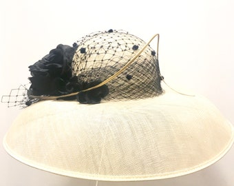 Ascot hat, Derby hats, Weddings, garden party, royal wedding. Bespoke millinery. Couture hats.