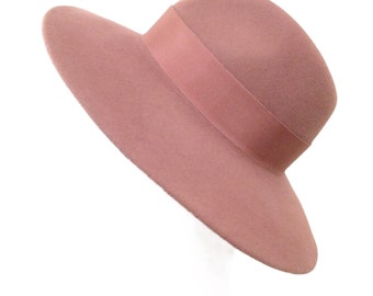 Handmade in England Fedora Hats in Velour Felt luxurious fur quality.  Several colours available.